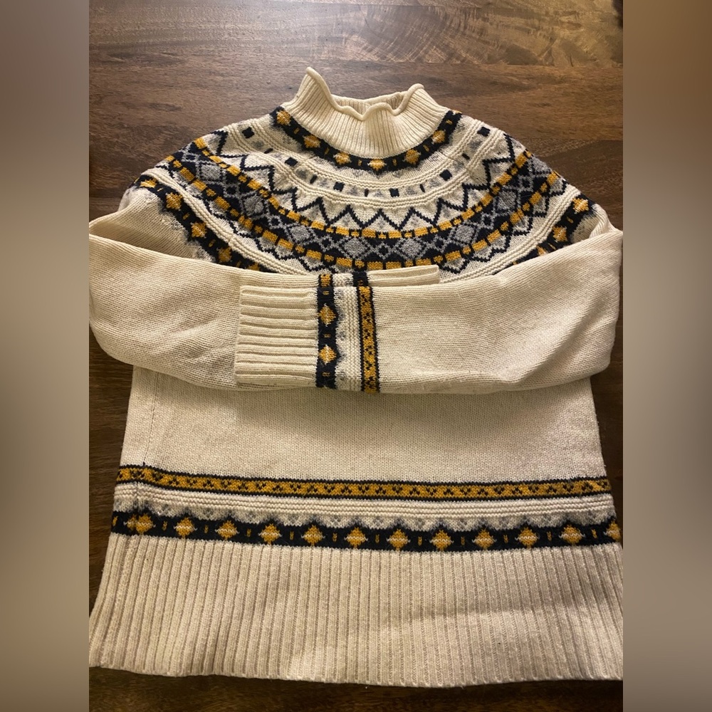 J. Crew Fair Isle Rollneck Sweater